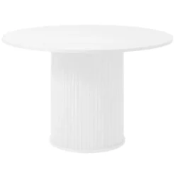 Accento Ø120 cm Matbord Vit