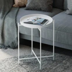 Adelaide Sidobord Vit