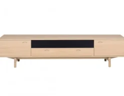 Aeris Mediabänk 233 cm Ljus Ek