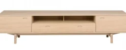 Aeris Mediabänk 233 cm Ljus Ek