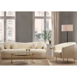 Ancona 3-sits Soffa Creme
