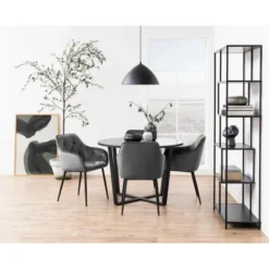 Angers Matbord Rund 110 cm Izmir-marmor