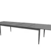 Anzio Matbord XL 110x266-396 cm Svart