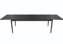 Anzio Matbord XL 110x266-396 cm Svart