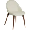 Arch Stol Bone White, Walnut