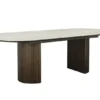 Aria Matbord 100x190-235 cm Keramisk Travertin