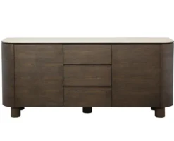 Aria Sideboard Brun/Keramisk Travertin