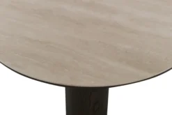 Aria Soffbord 90 cm Rund Brun / Keramisk Travertin