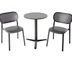 Arket Cafégrupp 60cm ink 2st Nuta Stolar Svart