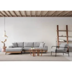 Astoria Divansoffa Grå, Vänster