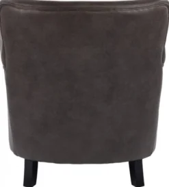 Baron Fåtölj Grått Microfibertyg