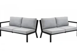 Belfort 2-Sits Soffa H/V Svart/Grå