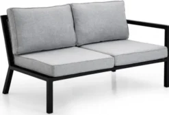 Belfort 2-Sits Soffa H/V Svart/Grå