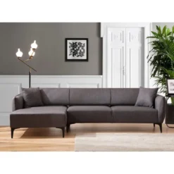 Belissimo Divansoffa Vänster Mörkgrå