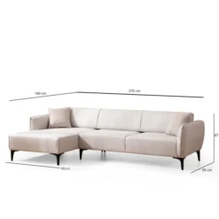 Belissimo Divansoffa Vänster Offwhite
