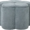 Bellis Sittpuff med Förvaring Ø60 cm Blå