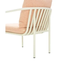 Bendt Fåtölj Pearl White/Teddy Orange