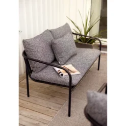 Bendt 2-sits Soffa 138x72 cm Svart/Teddy Ant