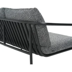 Bendt 2-sits Soffa 138x72 cm Svart/Teddy Ant