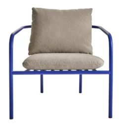 Bendt Utefåtölj Indigo Blue/Teddy Beige
