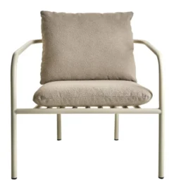 Bendt Utefåtölj Pearl White/Teddy Beige