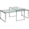 Benz Satsbord 45x115x69 cm Krom/Glas