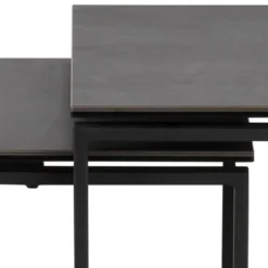Benz Satsbord 55x50x50 cm Svart Keramik