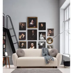 Bergen 3-sits soffa Creme