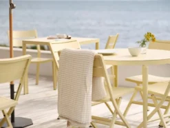 Bigby Matbord Rund 100 cm Lemon