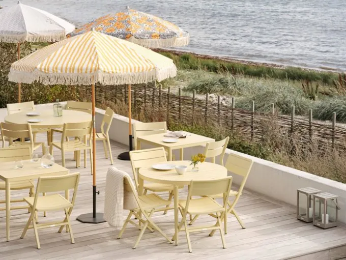 Bigby Matbord Rund 100 cm Lemon