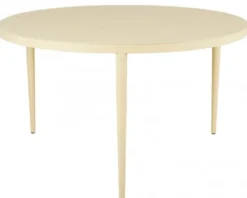 Bigby Matgrupp Lemon Rund 130 cm ink 6st Delia stolar