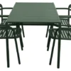 Bliss Matgrupp - Bord 130x80 cm + 4 st Karmstolar Dark Green