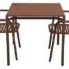 Bliss Matgrupp - Bord 80x80 cm + 2 st Karmstolar Desert Red