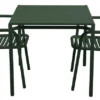 Bliss Matgrupp - Bord 80x80 cm + 2 st Karmstolar Dark Green