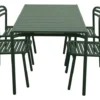 Bliss Matgrupp - Bord 130x80 cm + 4 st Stolar Dark Green