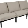 Blixt 3-sits soffa Svart/Beige