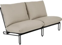 Blixt 2-sits soffa Svart/Beige
