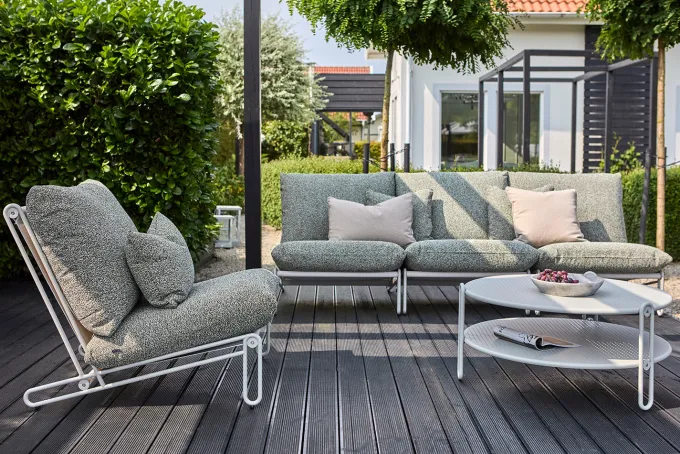 Blixt 2-sits soffa Svart/Beige