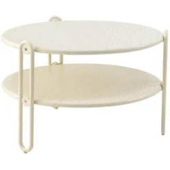 Blixt Soffbord ⌀65 cm Pearl White
