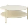 Blixt Soffbord ⌀85 cm Pearl White