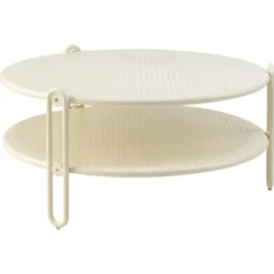 Blixt Soffbord ⌀85 cm Pearl White
