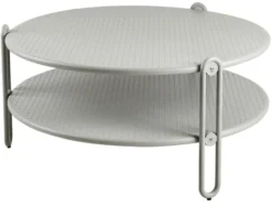 Blixt Utesoffbord 85x39 cm Light Grey