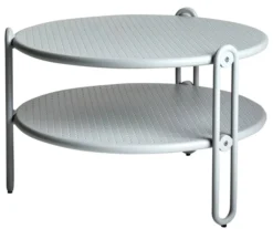 Blixt Utesoffbord 65x42 cm Light Grey