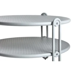 Blixt Utesoffbord 65x42 cm Light Grey