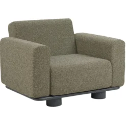 Bolster Fåtölj Antracit/Teddy Verde