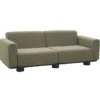 Bolster 2,5-sits Soffa 209x94 cm Antracit/Teddy Verde