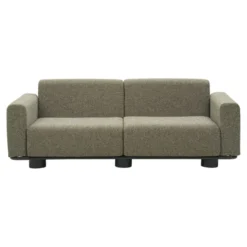 Bolster 2,5-sits Soffa 209x94 cm Antracit/Teddy Verde