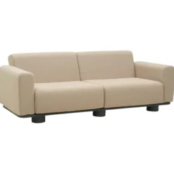 Bolster 2,5-sits Soffa 209x94 cm Antracit/Teddy Beige