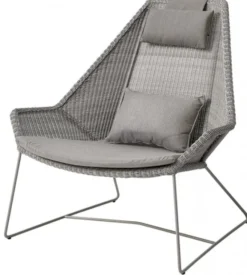 Breeze Högryggad Fåtölj Taupe