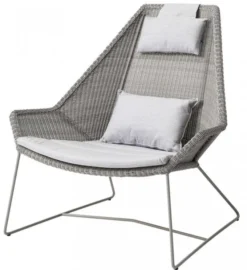 Breeze Högryggad Fåtölj Taupe